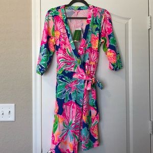 NWT Lilly Pulitzer Marvista Wrap Dress Sz LG